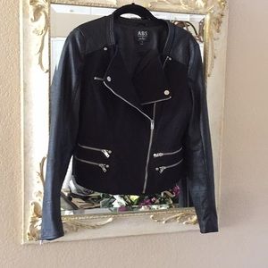 ABS jacket. Moto style. Black. Size S